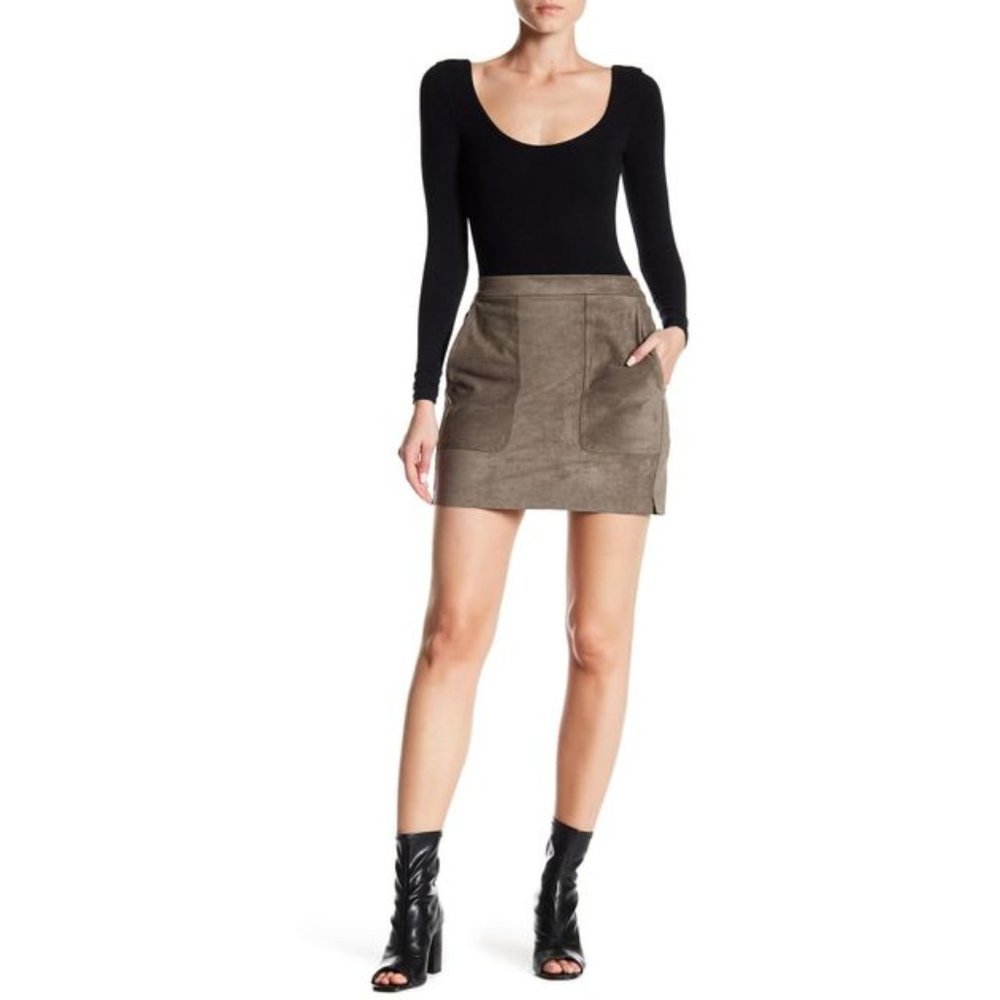 Dress Forum Faux Suede Skirt